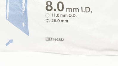 Covidien 86552 Shiley Oral/Nasal Tracheal Tube Cuffed 8.0 ID x 11.0 OD x 28.0mm